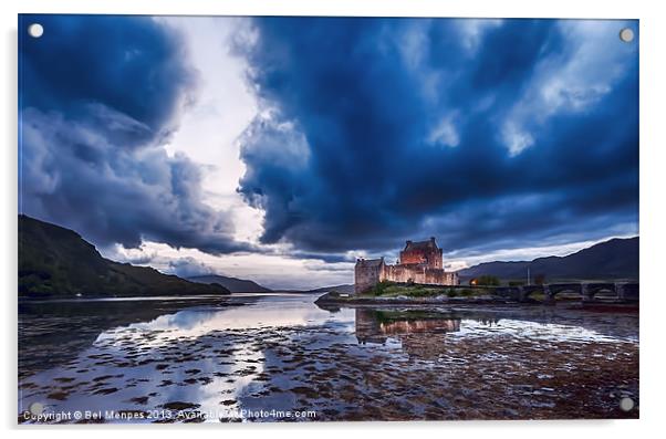 Stormy Skies Eilean Donan Castle Acrylic by Bel Menpes