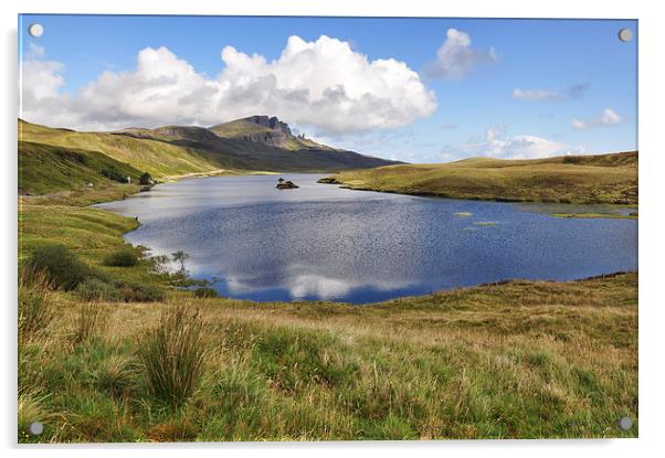 Loch Fada to Old Man Of Storr Acrylic by Bel Menpes