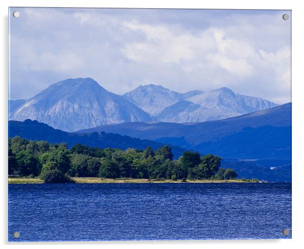 Loch Rannoch and Distant Mountains Acrylic by Bel Menpes