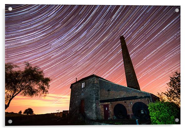 Middleton Top Star Trails Acrylic by James Grant