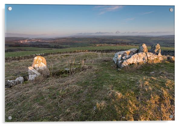 Five Wells Chambered Cairn Acrylic by James Grant