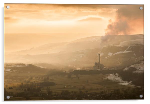  Hope Cement Works Acrylic by James Grant