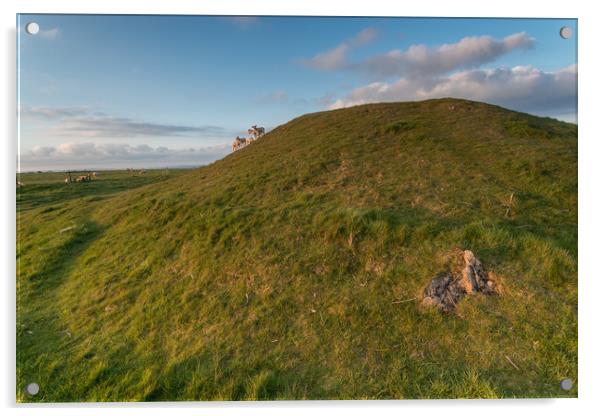 Gib Hill Burial Mound Acrylic by James Grant