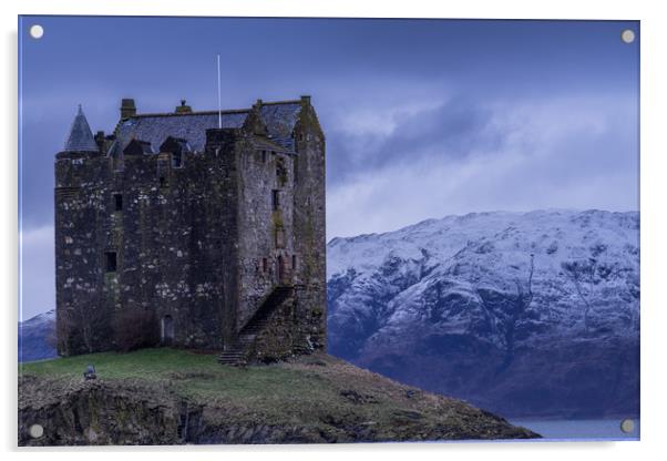 Castle Stalker Acrylic by James Grant