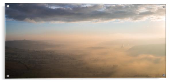  Cement Works and the Hope Valley  Acrylic by James Grant