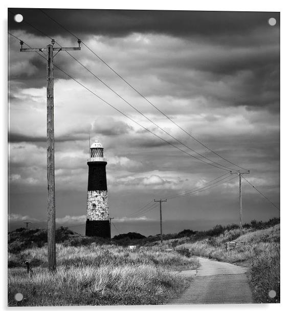 Spurn Point lighthouse Acrylic by Paul Davis