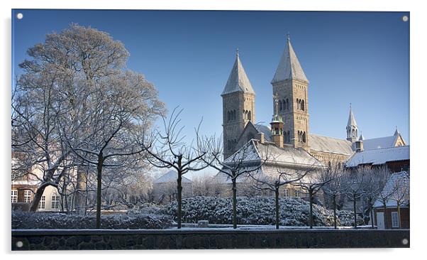 Viborg Cathedral Acrylic by Paul Davis