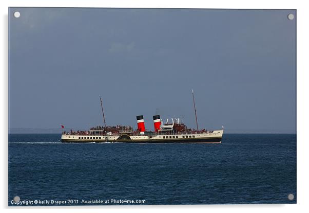 PS Waverley Paddle Steamer Acrylic by kelly Draper