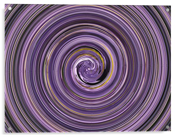 lilac flower swirl Acrylic by kelly Draper