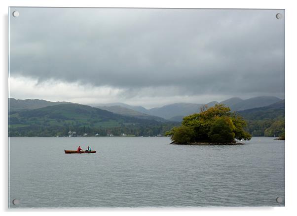 Grey Windermere Acrylic by Phil English