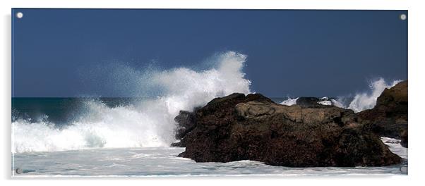 Surf on the Rocks  Acrylic by james balzano, jr.