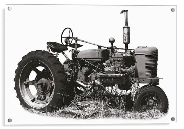 Tritone Tractor Acrylic by james balzano, jr.