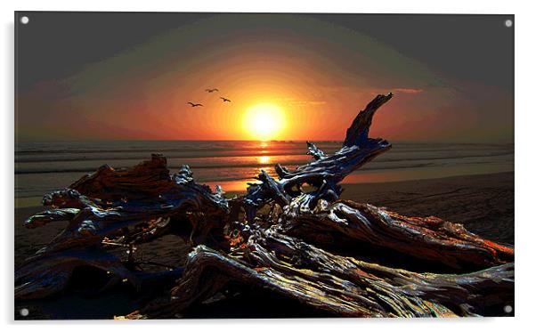 Fabulous Sunset Acrylic by james balzano, jr.