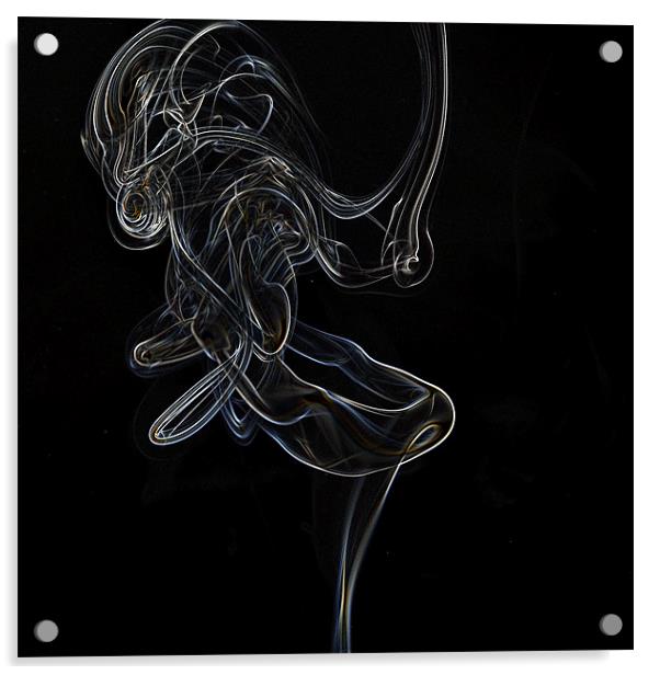 The Dancer smoke(18) Acrylic by Stuart Reid