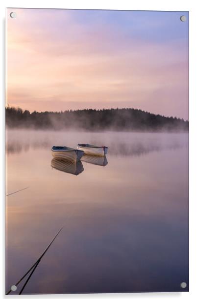 Serenity at Loch Rusky Acrylic by Stuart Jack