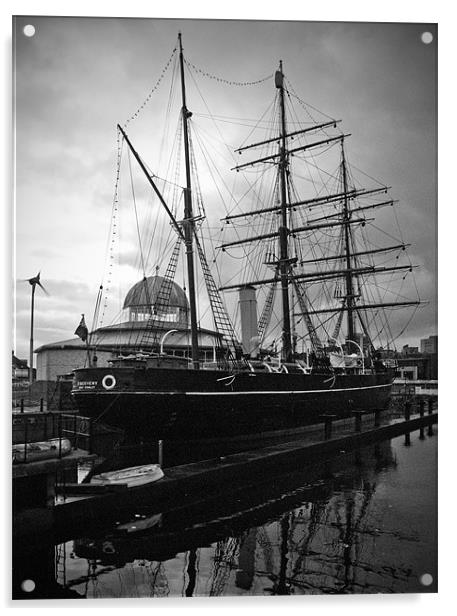 The Iconic Sailing Ship of Captain Scott Acrylic by Stuart Jack