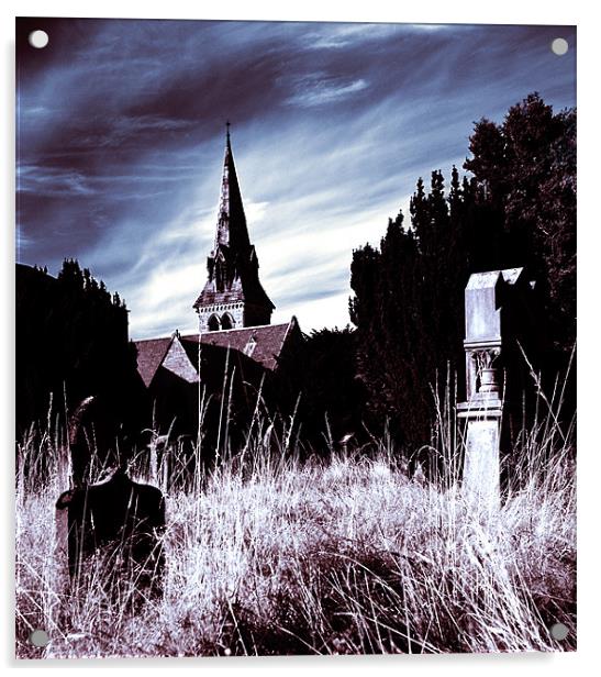 The Churchyard Acrylic by Stuart Jack