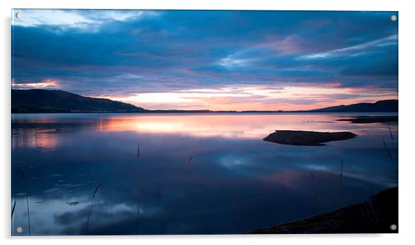  Sunrise on Loch Leven Acrylic by Stuart Jack
