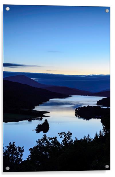The Blue Serenity of Loch Tummel Acrylic by Stuart Jack