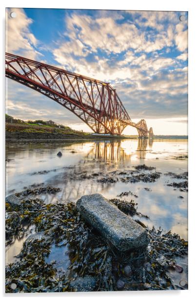 Iconic Forth Rail Bridge Acrylic by Stuart Jack