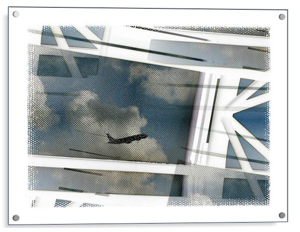 airport blues Acrylic by Heather Newton