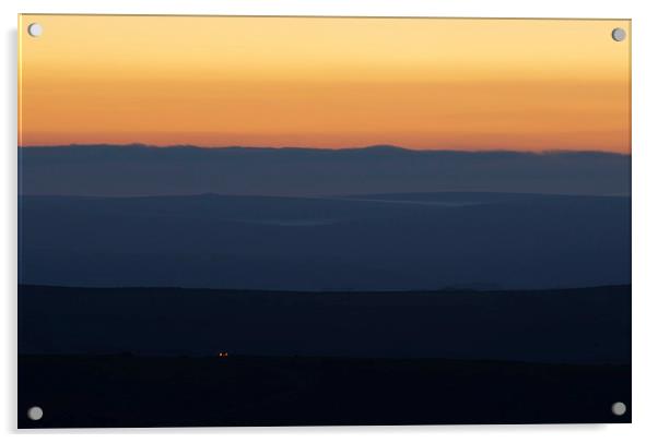 Dartmoor on the Horizon Acrylic by Pete Hemington