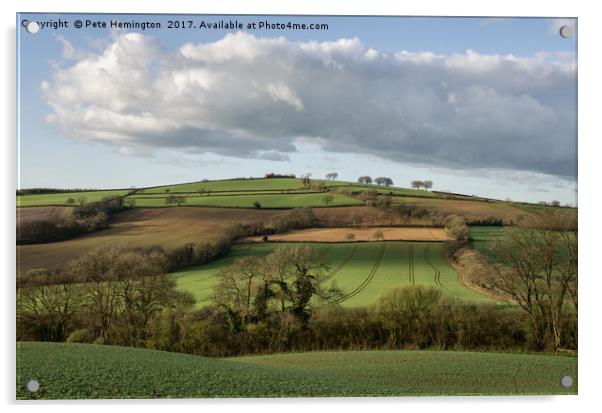 View from Raddon Top Acrylic by Pete Hemington