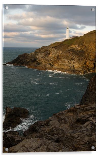 Trevose Head Lighthouse Acrylic by Pete Hemington