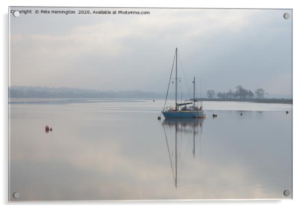 Mist on the Exe Estuary Acrylic by Pete Hemington
