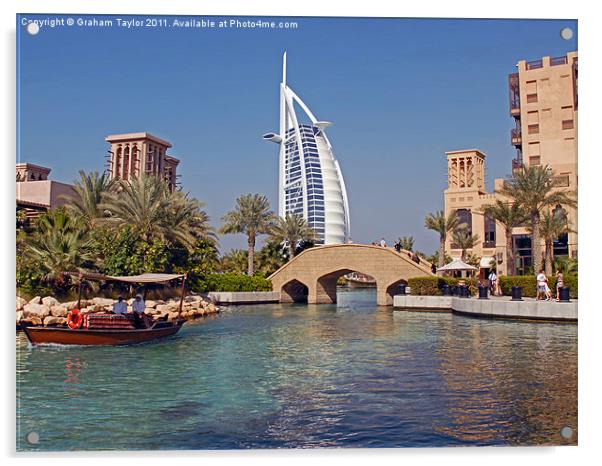 Majestic Burj Al Arab Acrylic by Graham Taylor