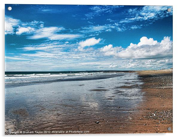 Majestic Sea Meets Serene Sky Acrylic by Graham Taylor
