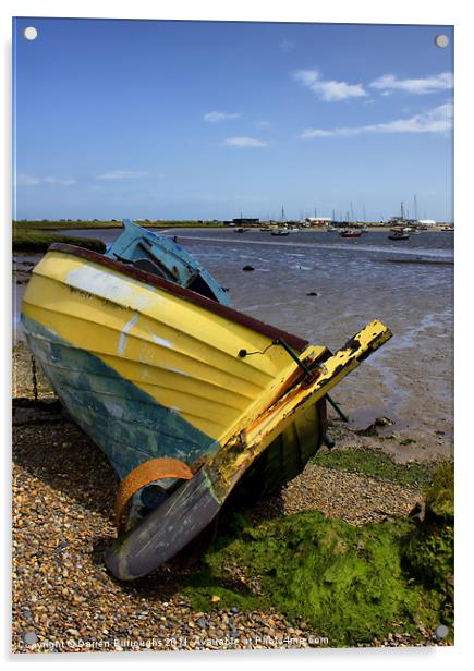 All Washed Up At Aldeburgh Acrylic by Darren Burroughs