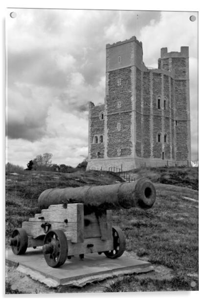 Orford Castle Acrylic by Darren Burroughs