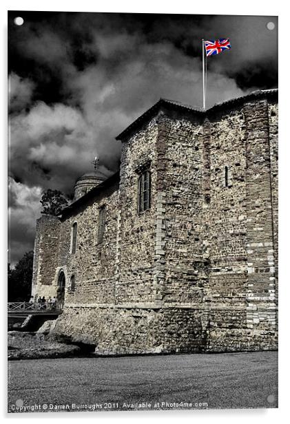 Colchester Castle Acrylic by Darren Burroughs