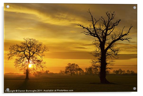 A Norfolk Sunrise Acrylic by Darren Burroughs