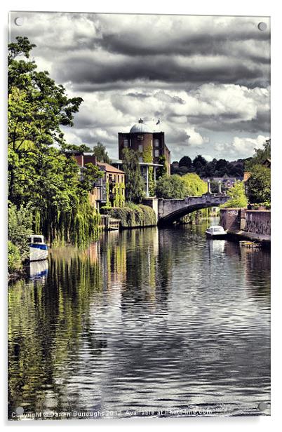 Norwich Riverside Acrylic by Darren Burroughs