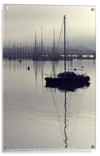 Still Harbour Mornings Acrylic by Darren Burroughs