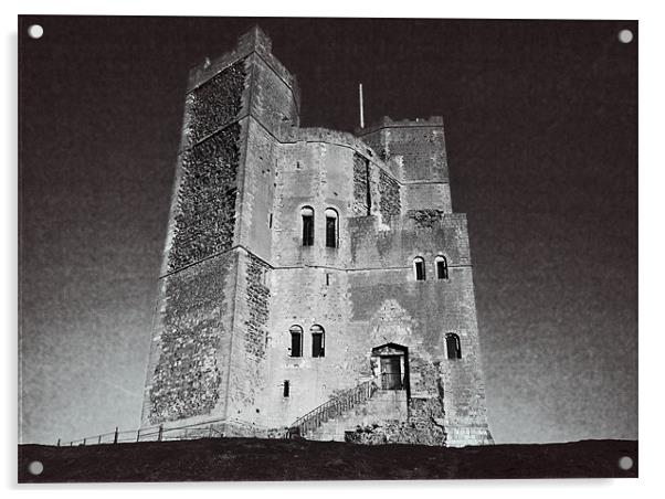 Orford Castle Acrylic by Darren Burroughs