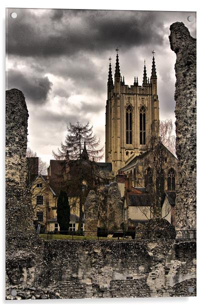 St Edmundsbury Cathedral Acrylic by Darren Burroughs