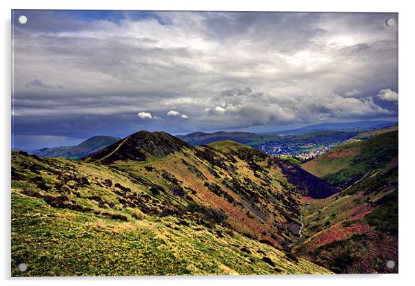 Shropshire Hills Acrylic by Darren Burroughs