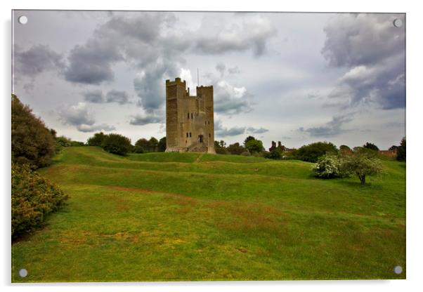 Orford Castle  Acrylic by Darren Burroughs