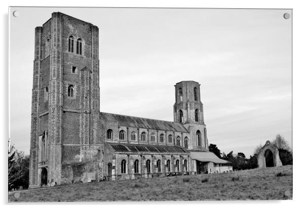 Wymondham Abbey. Acrylic by Darren Burroughs