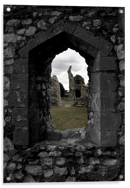 Thetford Priory View Acrylic by Darren Burroughs