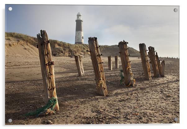 Spurn Point Lighthouse Acrylic by Steve Glover