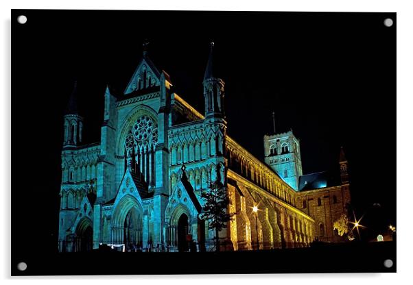 St Albans Cathedral Acrylic by Doug McRae