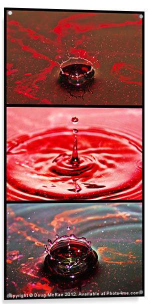 Water Triptych Acrylic by Doug McRae
