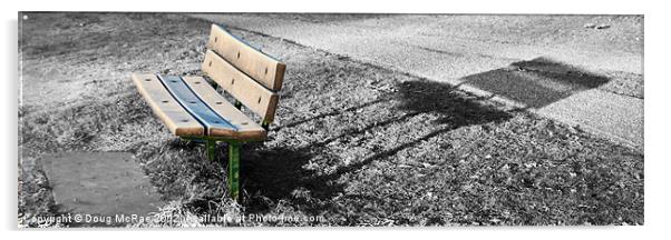Park bench Acrylic by Doug McRae