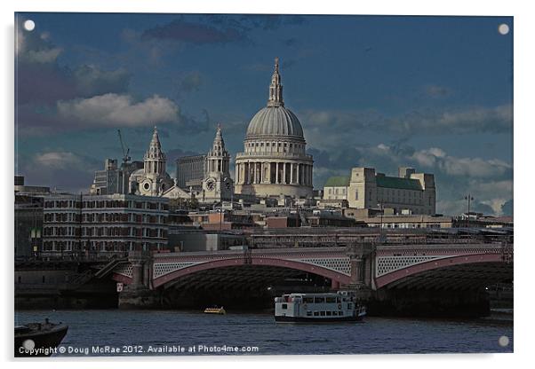 St Paul's Cathedral Acrylic by Doug McRae