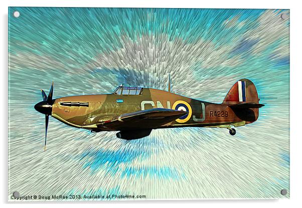 Hawker Hurricane Acrylic by Doug McRae