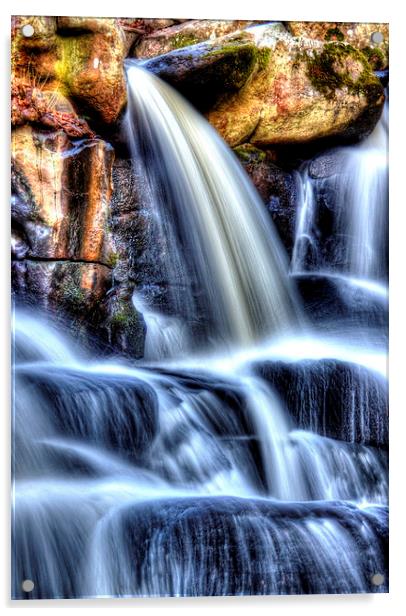 Water cascade Acrylic by Doug McRae